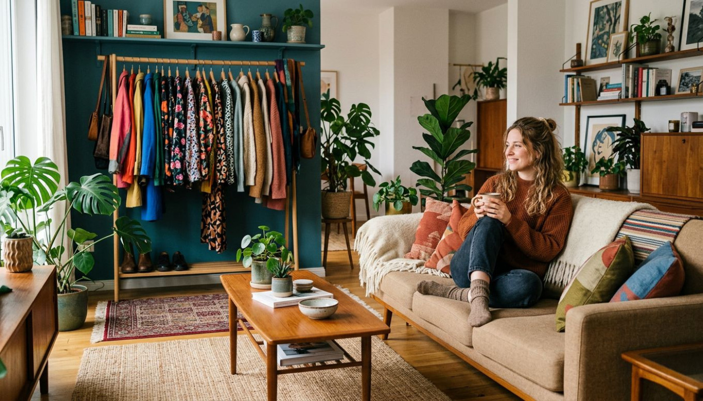 Vom kleiderschrank zum wohnzimmer: outfits, die räume inspirieren